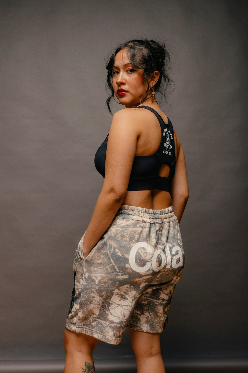 "POSSUM" WOODLAND CAMO SHORTS