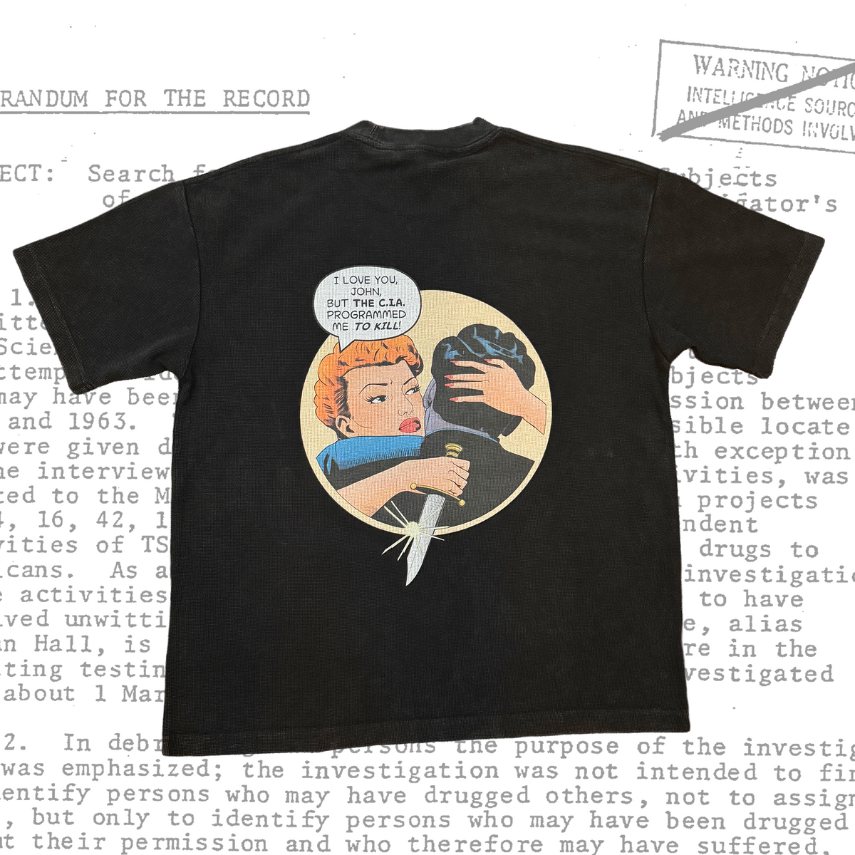 " BLOTTER PRINT" I LOVE YOU, JOHN