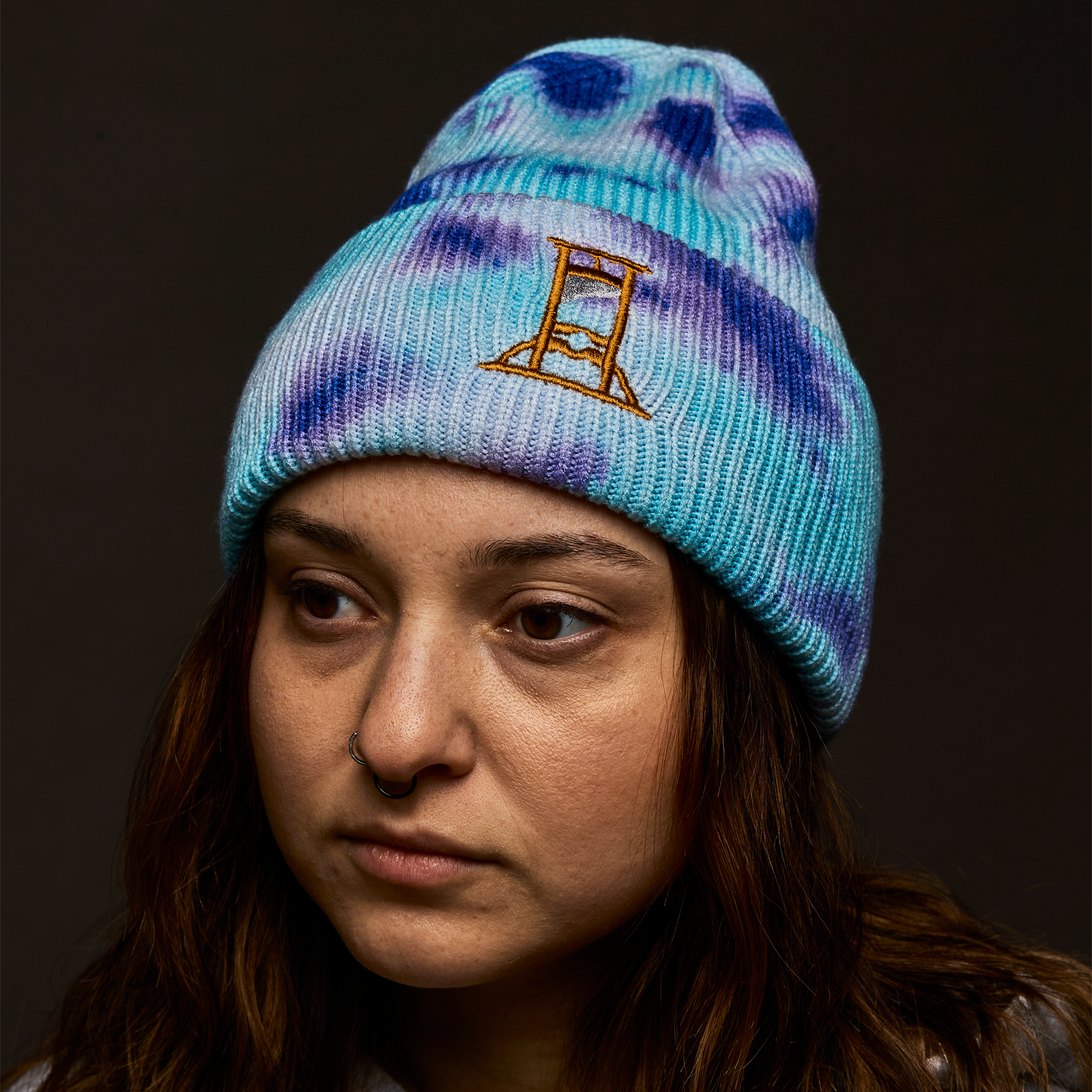 TIE DYE GUILLOTINE BEANIE